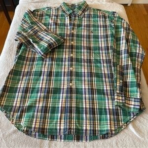 Polo by Ralph Lauren Men's Green Plaid Shirt size large